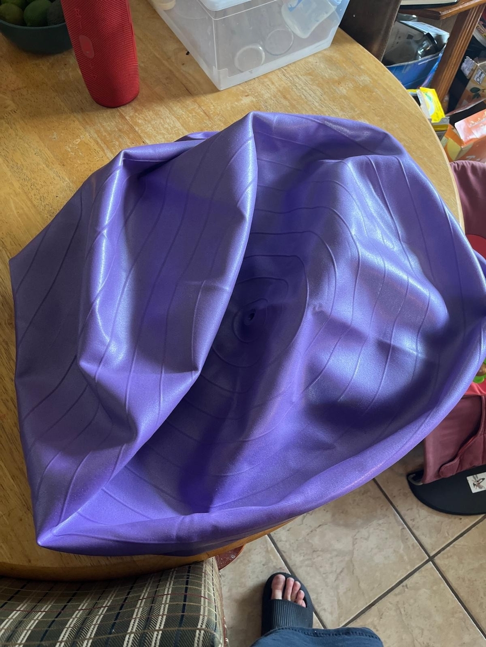 Purple Inflatable Exercise Ball Replacement Plug - Picture 2 of 3
